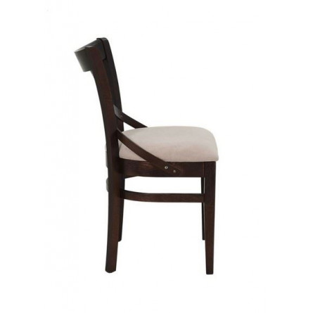 Стул полумягкий "Соло" венский (Тон 8 Венге / ткань:Вивальди 04)