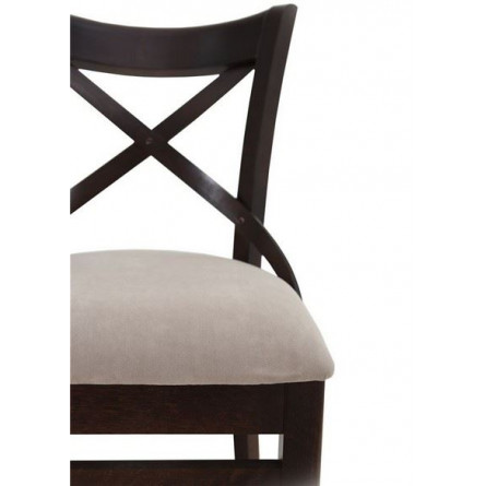 Стул полумягкий "Соло" венский (Тон 8 Венге / ткань:Вивальди 04)