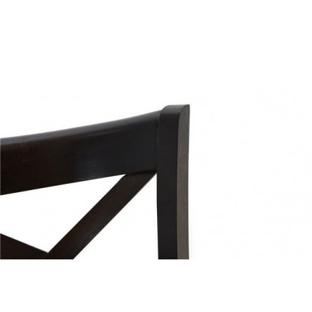 Стул полубарный с мягким сиденьем "Соло" венский (Тон 8 Венге / ткань Вивальди 04)