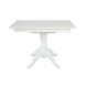 Стол на одной ноге Альт-110 раздвижной (Белый/массив березы, Шпон) Стол на одной ноге Альт-110 раздвижной (Белый/массив березы, Шпон)