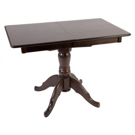 Стол на одной ноге Альт-110 раздвижной (Шоколад/массив березы, Шпон)