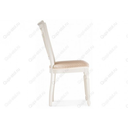 Стул деревянный Лино молочный / ромб 02