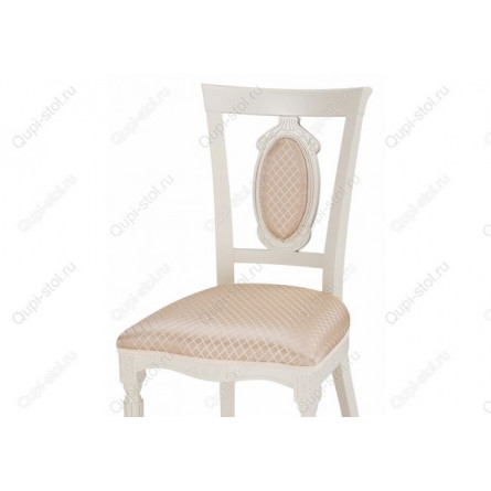 Стул деревянный Лино молочный / ромб 02