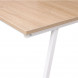 Стол письменный Coral, светлый дуб, лдсп, цвет опоры белый