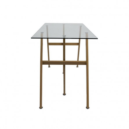 Стол письменный Nephrite, прозрачный, стекло