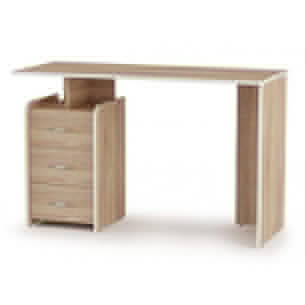 ПКС-8 стол письменный левый дуб сонома