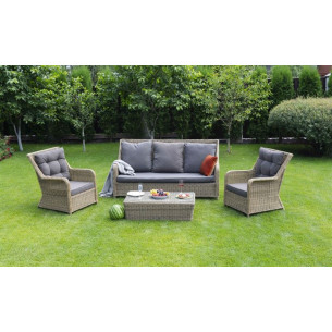 "Гляссе" лаунж-зона плетеная из искусственного ротанга