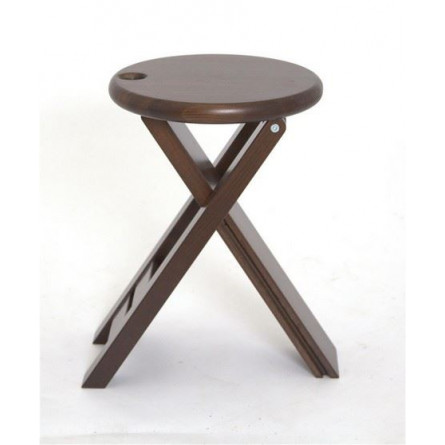 Комплект табуретов "Оливия" (стойка + 4 табурета) Темный Орех