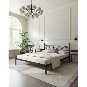 Кровать "Монблан" (160х200/ноги металл/цвет Черный)