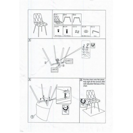 Стул С-1289 FRED (Black velvet)
