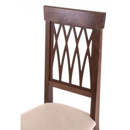 Стул "Кристиан" (ткань: Вивальди 02 /дерево:Тон 7 Орех темный)