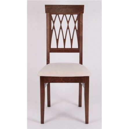 Стул "Кристиан" (ткань: Вивальди 02 /дерево:Тон 7 Орех темный)