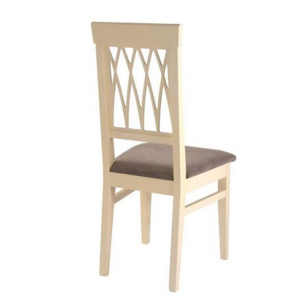 Стул "Кристиан" (ткань: Бренди Латте /дерево:Тон 10 Слоновая кость RAL 1015)