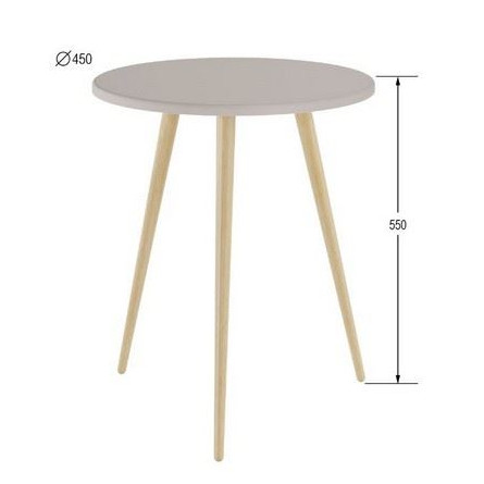 Стол журнальный "Бекс 550" (Крем)