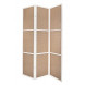Ширма Gloria-3 (каркас белый/ вставка орех) Ширма Gloria-3 (каркас белый/ вставка орех)