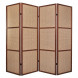 Ширма Gloria-4 (каркас орех / вставка орех) Ширма Gloria-4 (каркас орех / вставка орех)