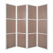 Ширма Gloria-4 (каркас белый/ вставка орех)