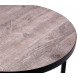 Стол журнальный круглый "Лофт 60" (ЛДСП 32 мм /Боб пайн/ кромка чёрная) Стол журнальный круглый "Лофт 60" (ЛДСП 32 мм /Боб пайн/ кромка чёрная)