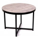 Стол журнальный круглый "Лофт 60" (ЛДСП 32 мм /Боб пайн/ кромка чёрная) Стол журнальный круглый "Лофт 60" (ЛДСП 32 мм /Боб пайн/ кромка чёрная)