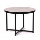 Стол журнальный круглый "Лофт 60" (ЛДСП 32 мм /Боб пайн/ кромка чёрная) Стол журнальный круглый "Лофт 60" (ЛДСП 32 мм /Боб пайн/ кромка чёрная)