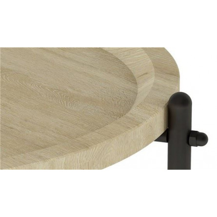 Стол журнальный Кнуд (Дуб санремо/Чёрный)