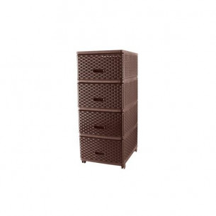 Комод "Стиль" плетенный арт.04054к (коричневый)