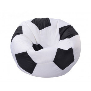 Кресло -мешок Мяч оксфорд арт.2616101, белый, черный