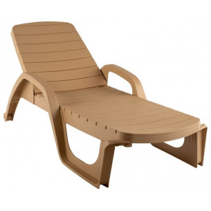 Лежак Прованс арт.3730-МТ002, пластик (бежевый)