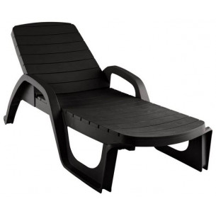 Лежак Прованс арт.3730-МТ003, пластик (шоколад)