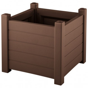 Кашпо Прованс арт.3731-МТ003 квадратное (шоколад)