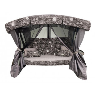 Качели садовые 3-х местные Ранго Премиум Флора арт.3764-GS002