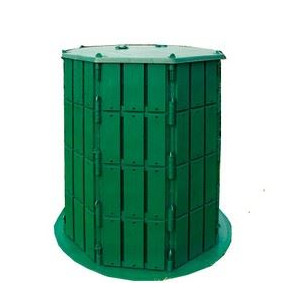 Компостер с крышкой и дном 800л (зеленый) арт.3981