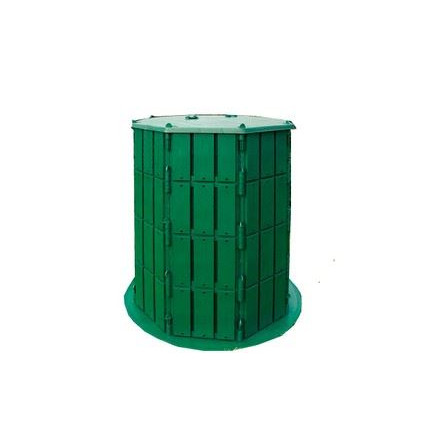 Компостер с крышкой и дном 800л (зеленый) арт.3981