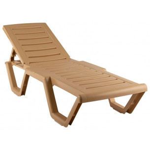 Лежак Атлант арт.4379-GS, пластик (бежевый)
