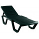 Лежак Атлант арт.4380-GS, пластик (темно-зеленый)
