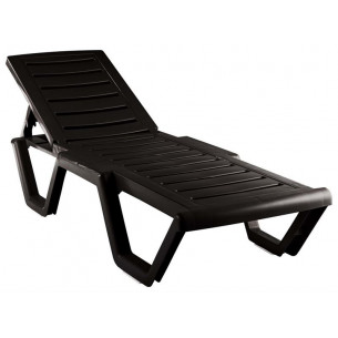 Лежак Атлант арт.4381-GS, пластик (шоколад)