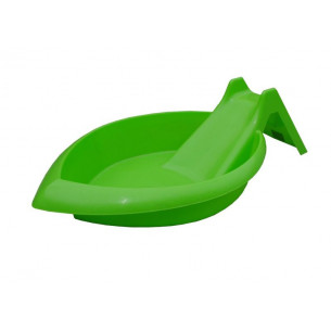 Песочница с горкой , цвет зеленый арт.505-МТ015