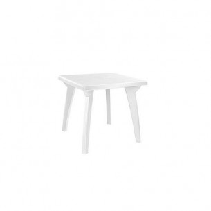 Стол пластиковый Луна арт.740 квадратный (белый)