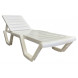 Лежак Аква арт.956364, пластик (белый)