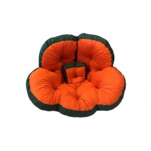 Кресло -трансформер Цветок арт.9с0040тр-МТ002ОЗ, оранжевый, зеленый