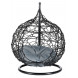 Кресло подвесное для животных Кокон арт.BG7975 цв.корзины черный, цв.подушки серый
