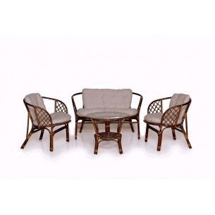 Набор мебели Багамы арт.BS001-МТ001 коньячный, бежевый "Garden story"