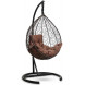 Кресло подвесное Сфера арт.CN700-МТ цв.корзины коричневый, цв.подушки коричневый "Garden story"