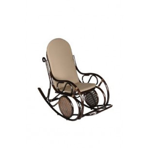 Кресло -качалка Сантьяго арт.CV-SB10 коричневый бежевый, бежевый "Garden story"