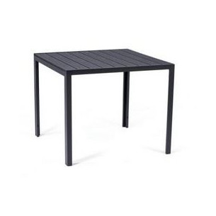 Стол квадратный арт.GS022 90х90 см 1 уп.(каркас черный, столешница поливуд) "Garden story"