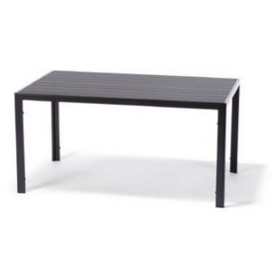 Стол прямоугольный арт.GS023 150х90 см поливуд 1 уп.(каркас черный, столешница поливуд) "Garden story"