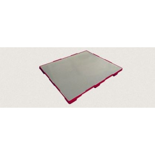 Поддон полимерный сплошной 1200х800х150мм серый/ красный низ арт.GS-1440Псер-к ,