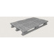 Поддон полимерный перфорированный с полозьями усиленный 1200х1000х160мм серый арт.GS-1447Псер-п-у ,