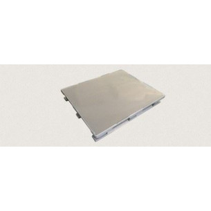 Поддон полимерный сплошной с полозьями усиленный 1200х1000х160мм серый арт.GS-1448Псер-п-у ,