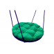 Качели подвесные Гнездо в оплетке арт.MG4053-МТ007Н Ø800 мм с подушкой (зеленая)